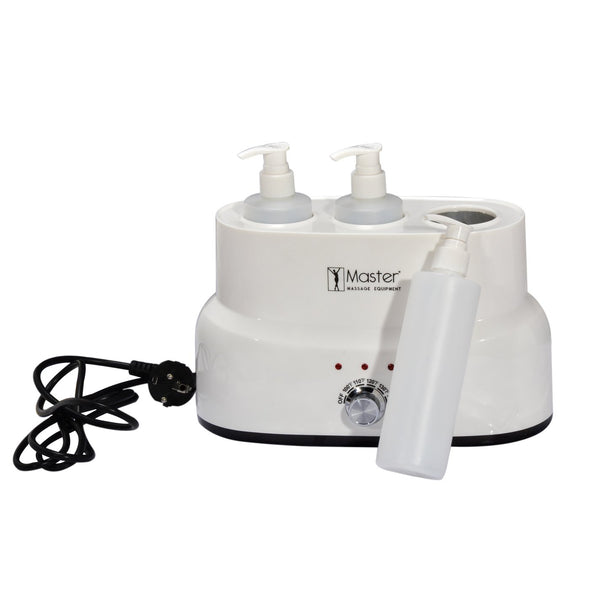 MASTER MASSAGE 3 BOTTLE OIL, LOTION, CREAM WARMER SALON SPA MASSAGE BODY THERAPY